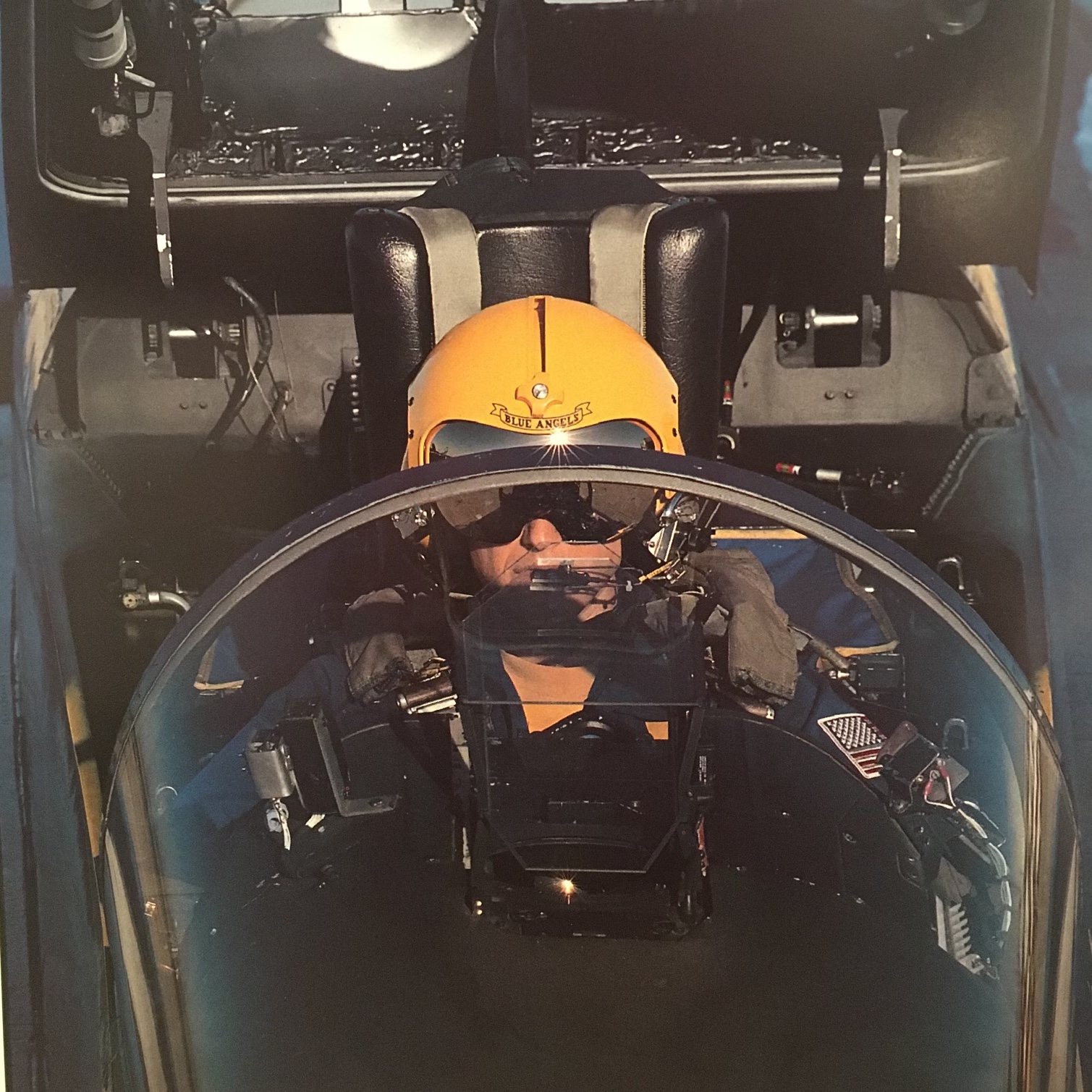 Lawman in the cockpit of Blue Angel 2