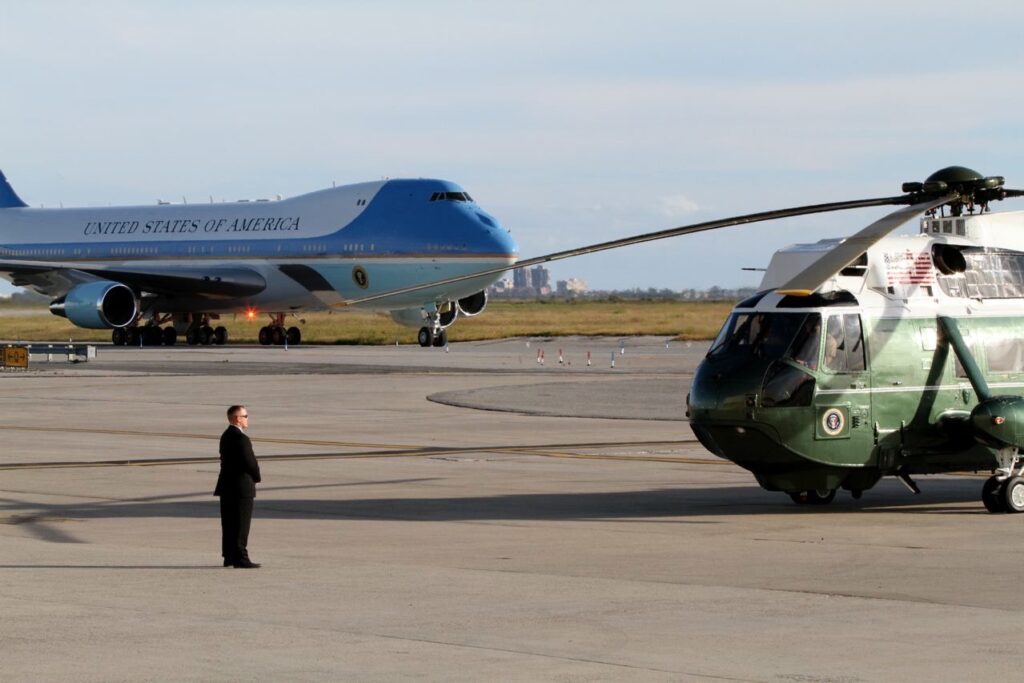 Doober in Front of Marine 1