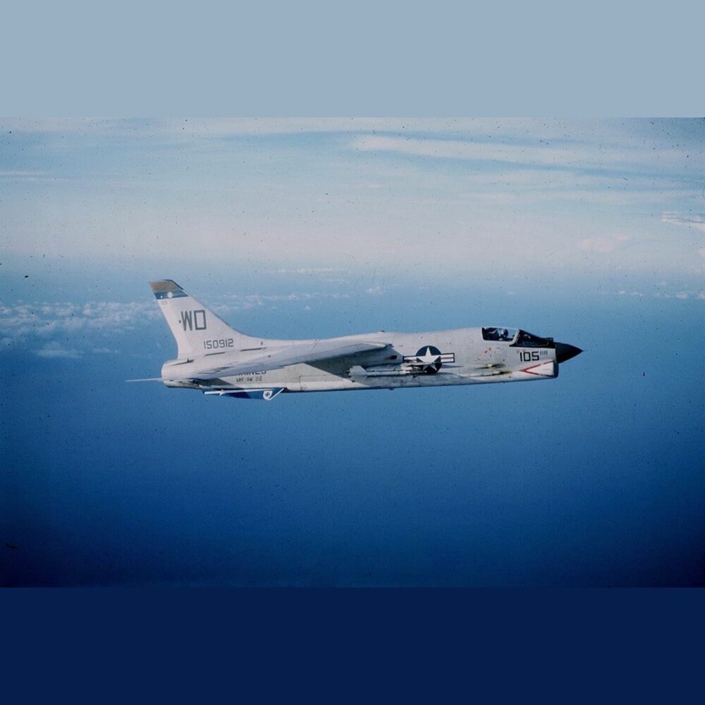 Moose flying the F-8 Crusader