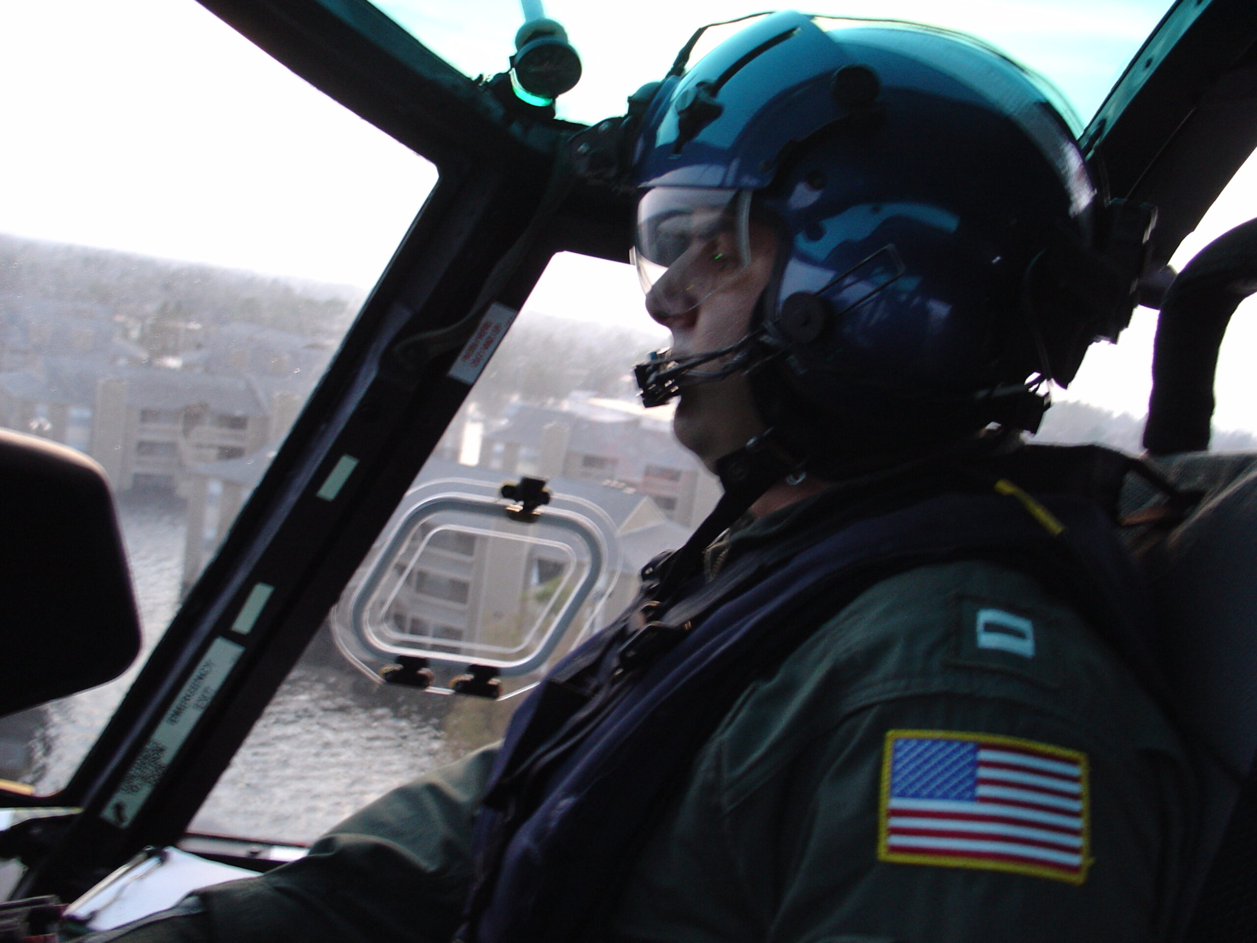 Deus Flying a Rescue Mission after Hurricane Katrina