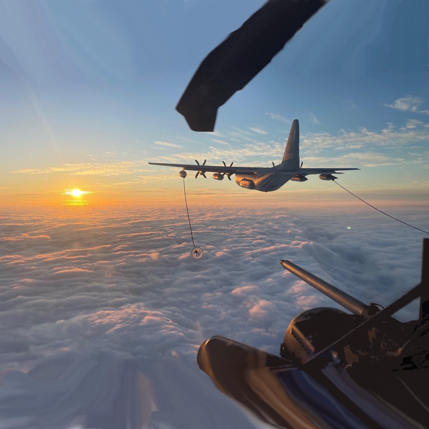 C-130 the Mighty Herc Refueling