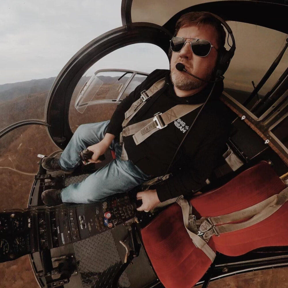 Chucker in his Chopper!