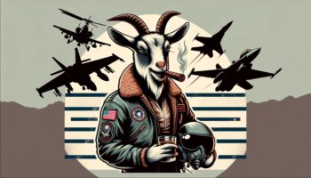 What’s that mountain goat doing way up here in this cloud bank?