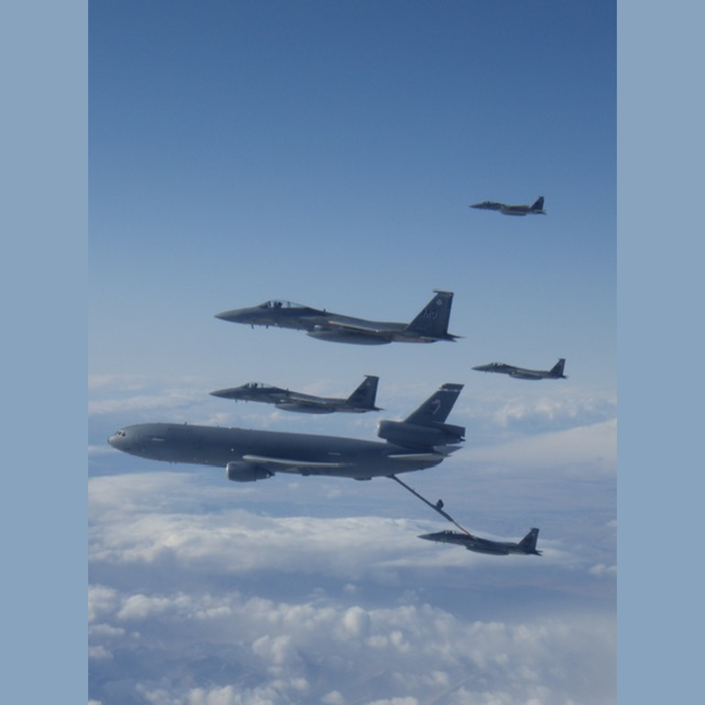 F-15 Eagles on the Tanker