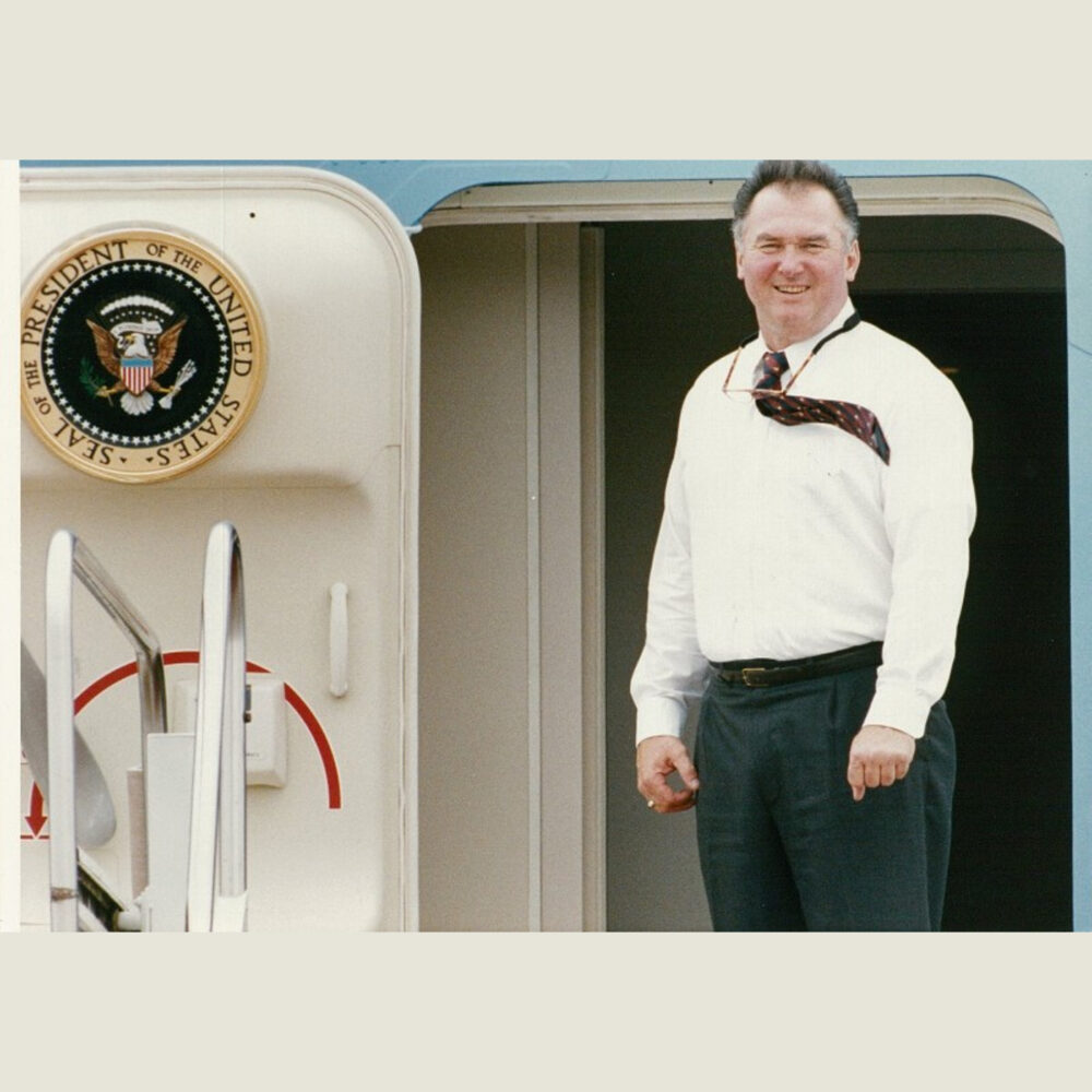 Howie at the Door of Air Force 1