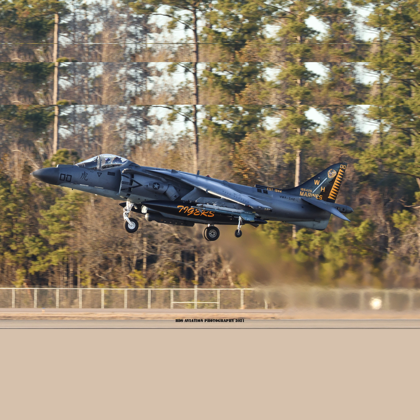 VMA-542 Harrier Jet Taking off