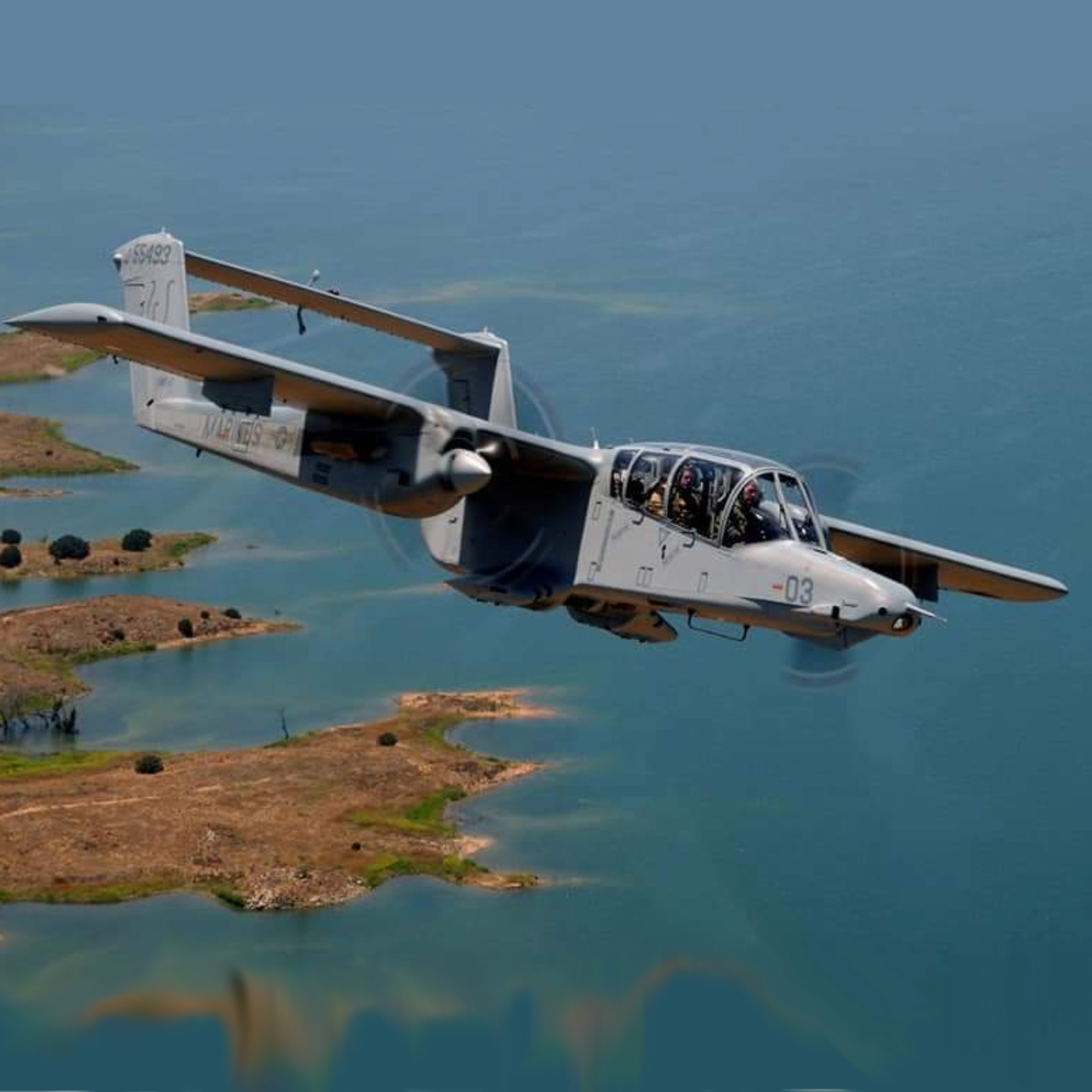 OV-10 Bronco In Flight