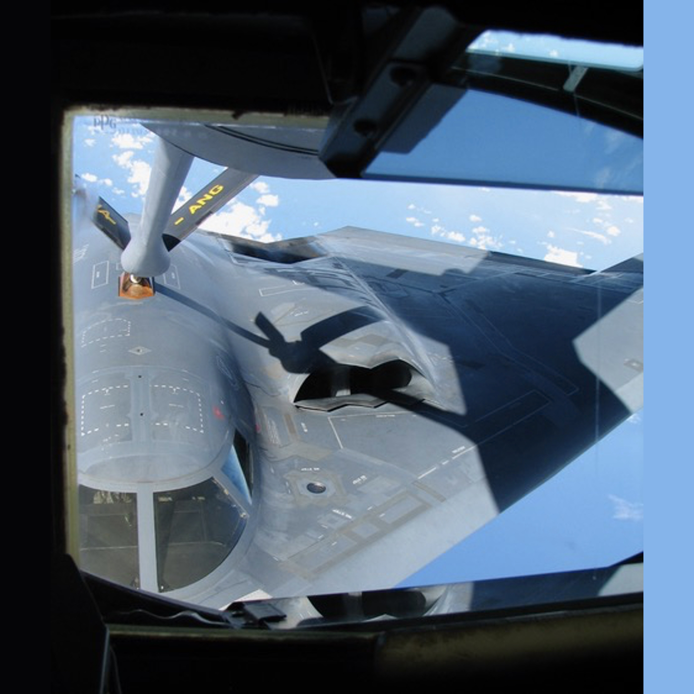 B-2 Bomber Refueling in the Air