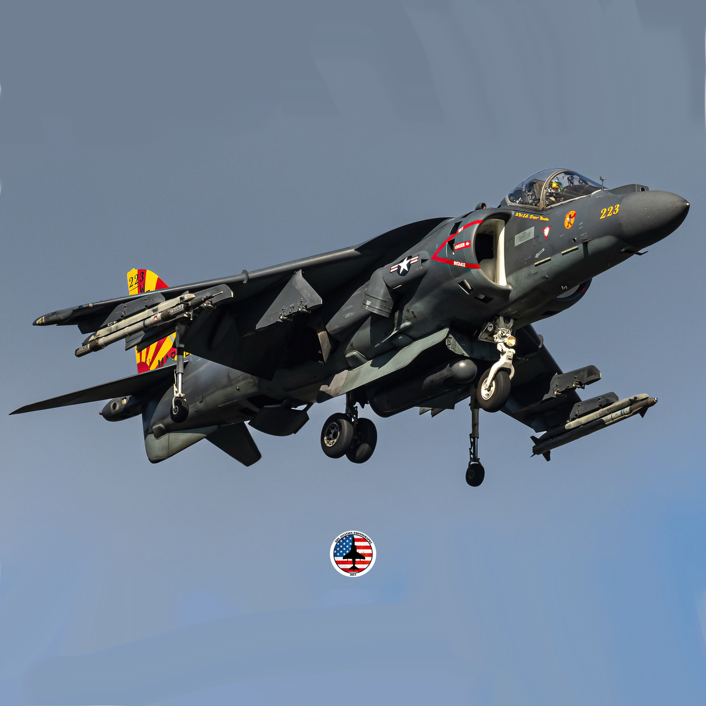 VMA-223 Harrier Hovering