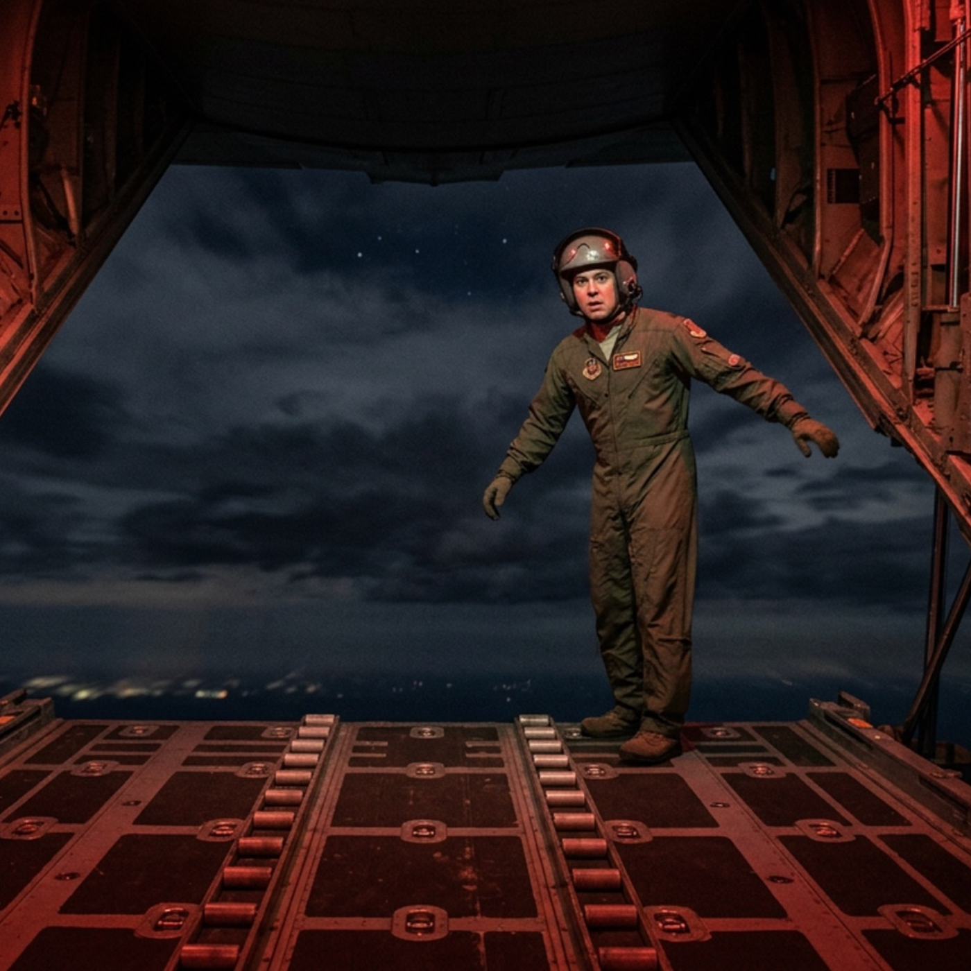 Standing on the Ramp Inflight Untethered