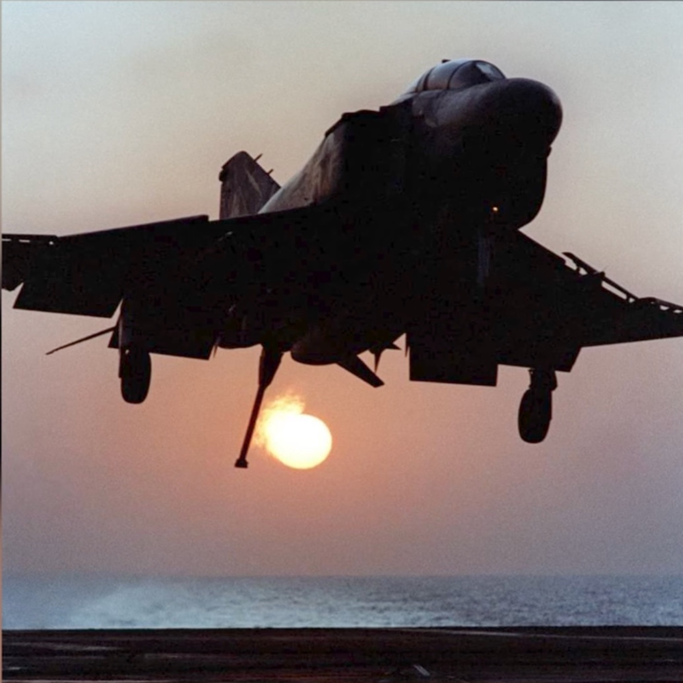 F-4 Phantom Recovers aboard the boat after combat