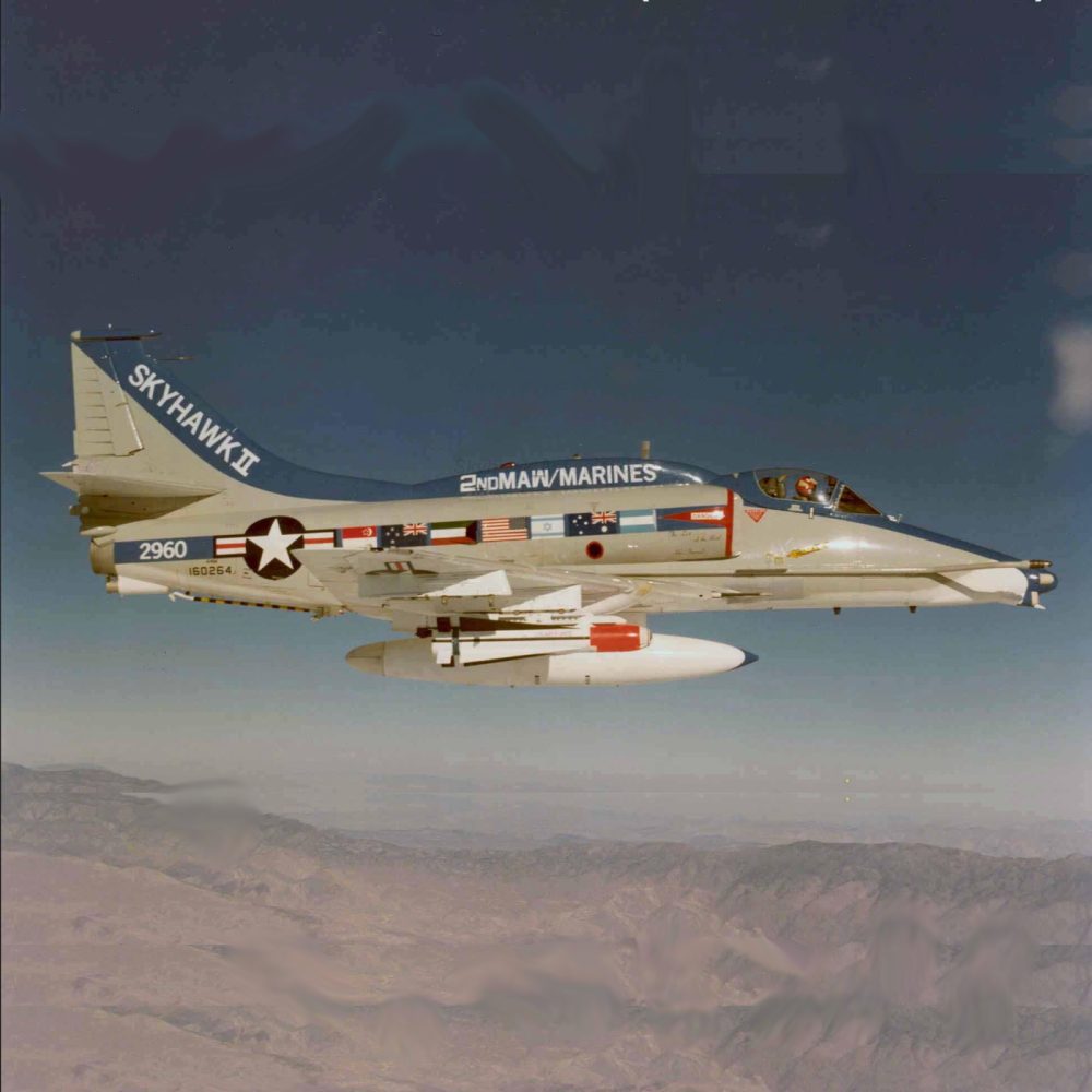 Marine Corps A-4M Skyhawk in Flight