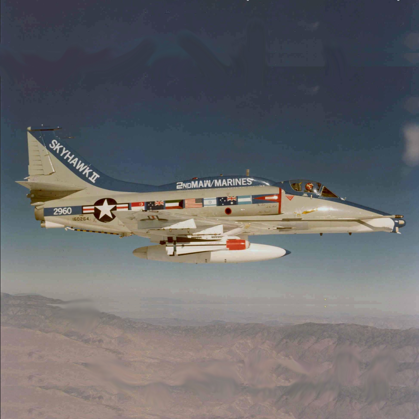 Marine Corps A-4M Skyhawk in Flight