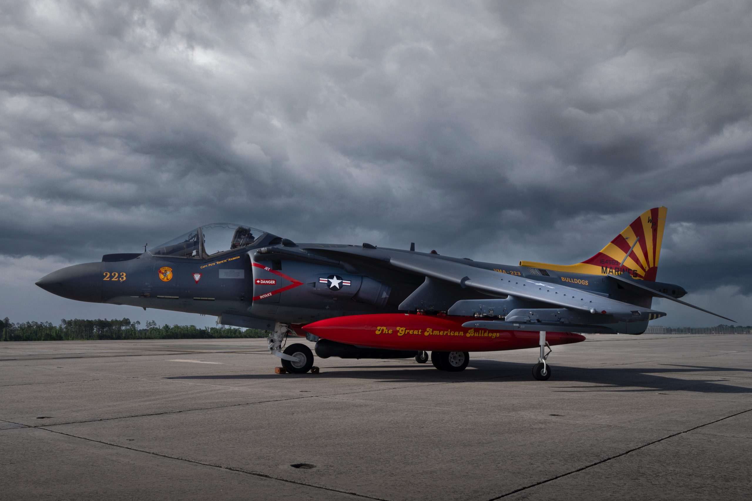 VMA-223 Harrier ON the Deck!