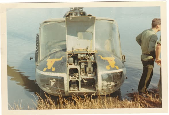 Huey Gunship in the River